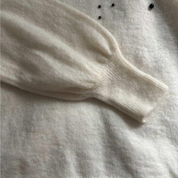H&M Women's Wool Blend Beaded Appliqué Pullover Sweater - L - Picture 5 of 5